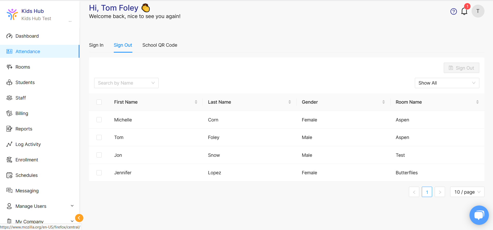 screenshot of Kids Hub
